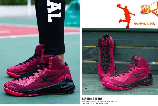 Basketball shoes men's spring high help couple models students