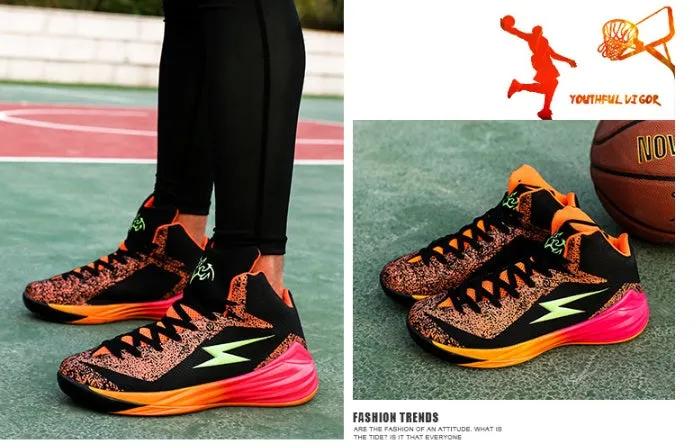 Basketball shoes men's spring high help couple models students