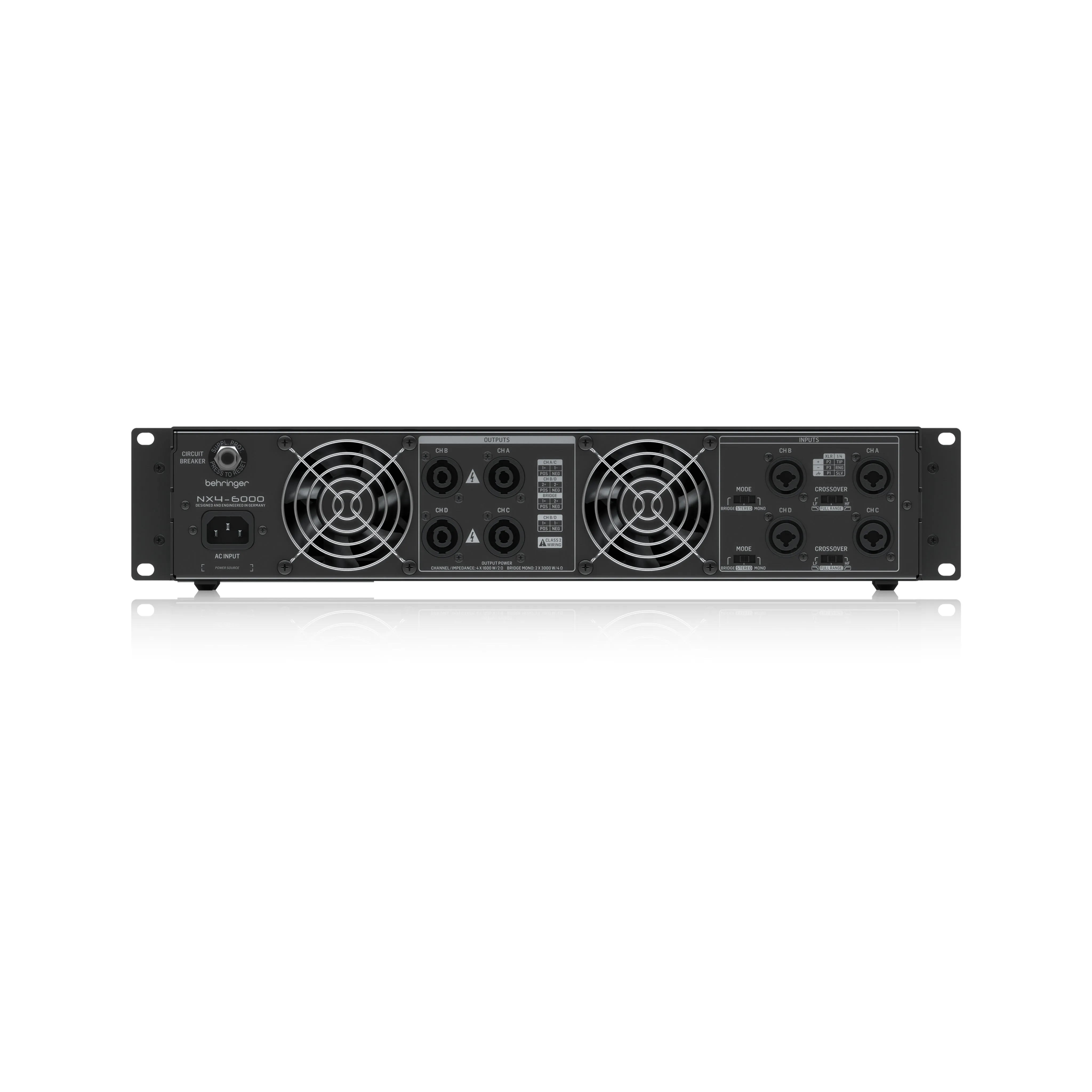 Behringer NX4-6000 6000W 4-channel Power Amplifier
