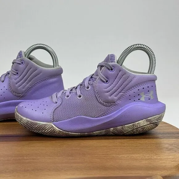 Big Kids Girls Under Armour Jet '21 Purple Athletic Basketball Sneakers Size 1 Y