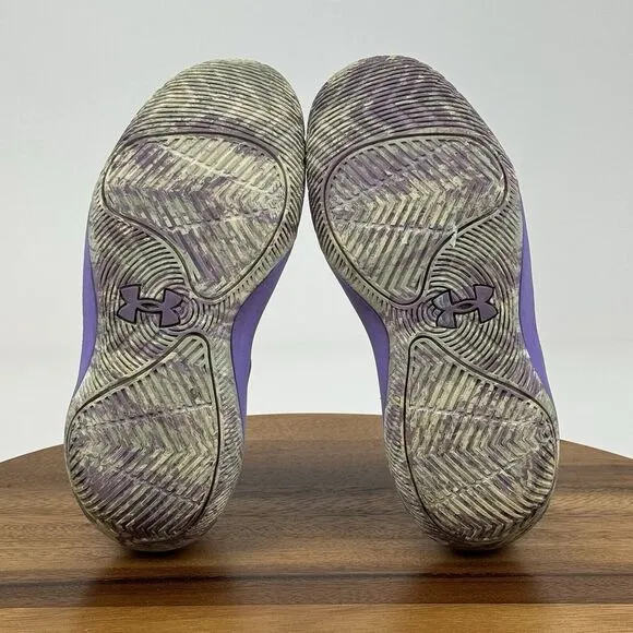 Big Kids Girls Under Armour Jet '21 Purple Athletic Basketball Sneakers Size 1 Y