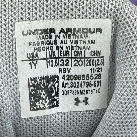 Big Kids Girls Under Armour Jet '21 Purple Athletic Basketball Sneakers Size 1 Y