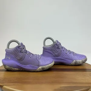 Big Kids Girls Under Armour Jet '21 Purple Athletic Basketball Sneakers Size 1 Y