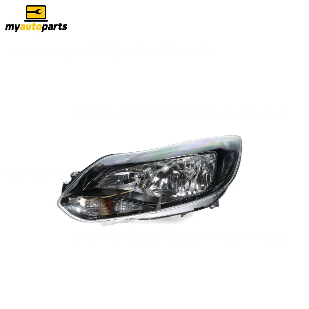 Black Head Lamp Passenger Side Genuine Suits Ford Focus LW 2011 to 2012
