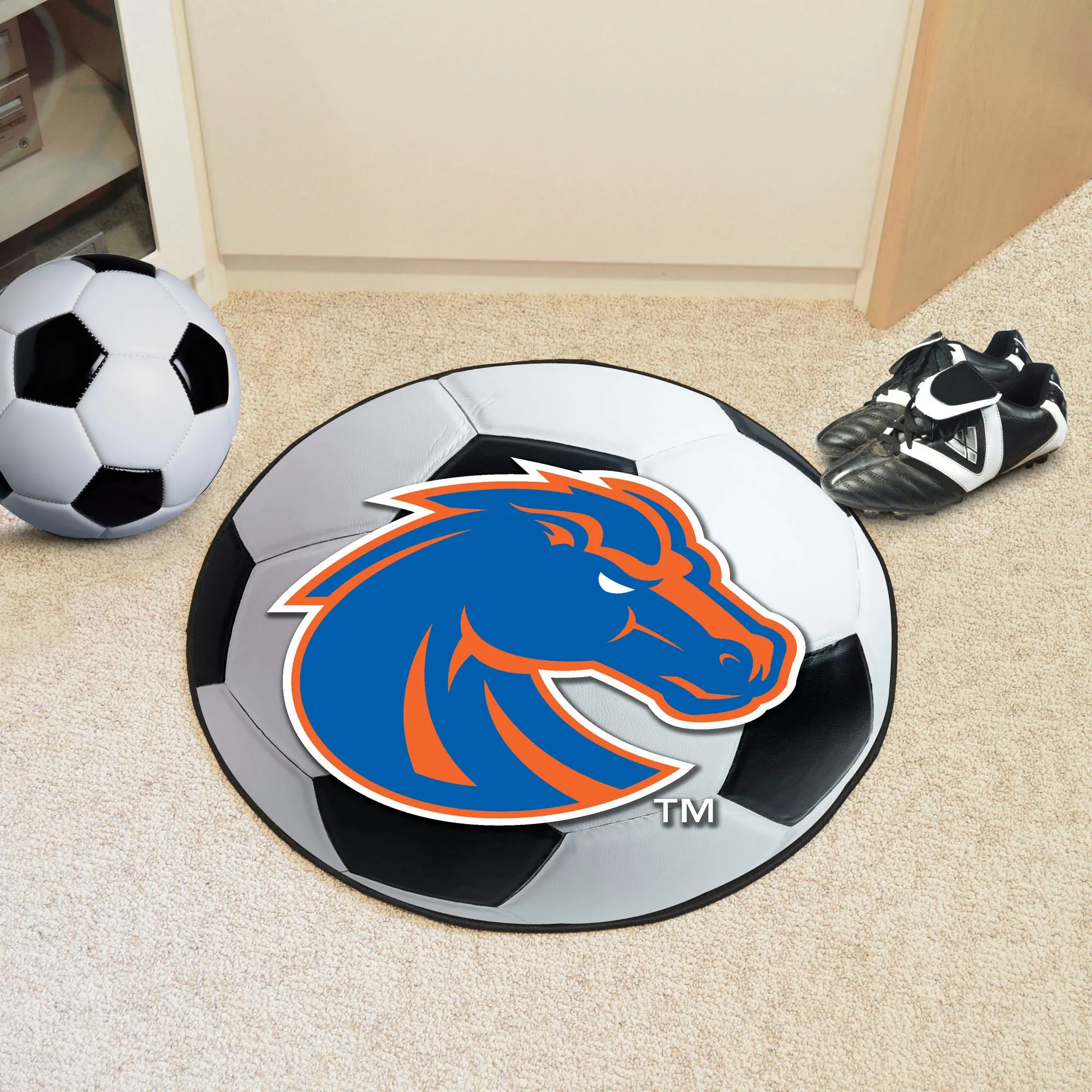 Boise State University Soccer Ball Mat