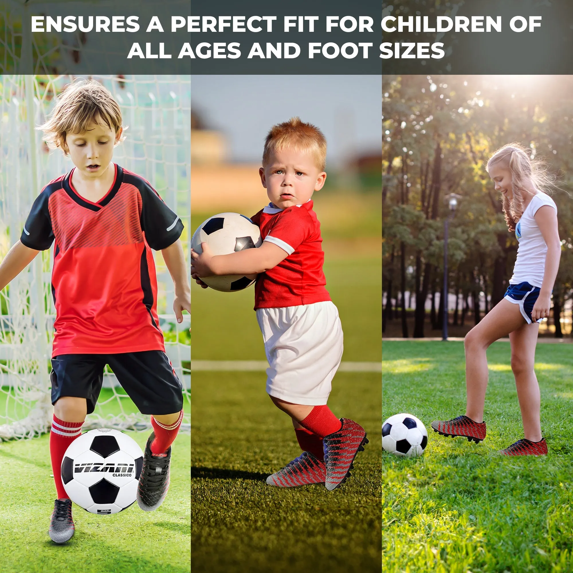 Bolt Firm Ground Soccer Shoes-Black/Red/Silver