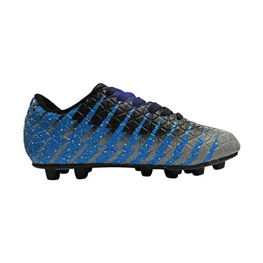Bolt Firm Ground Soccer Shoes-Black/Sky/Silver