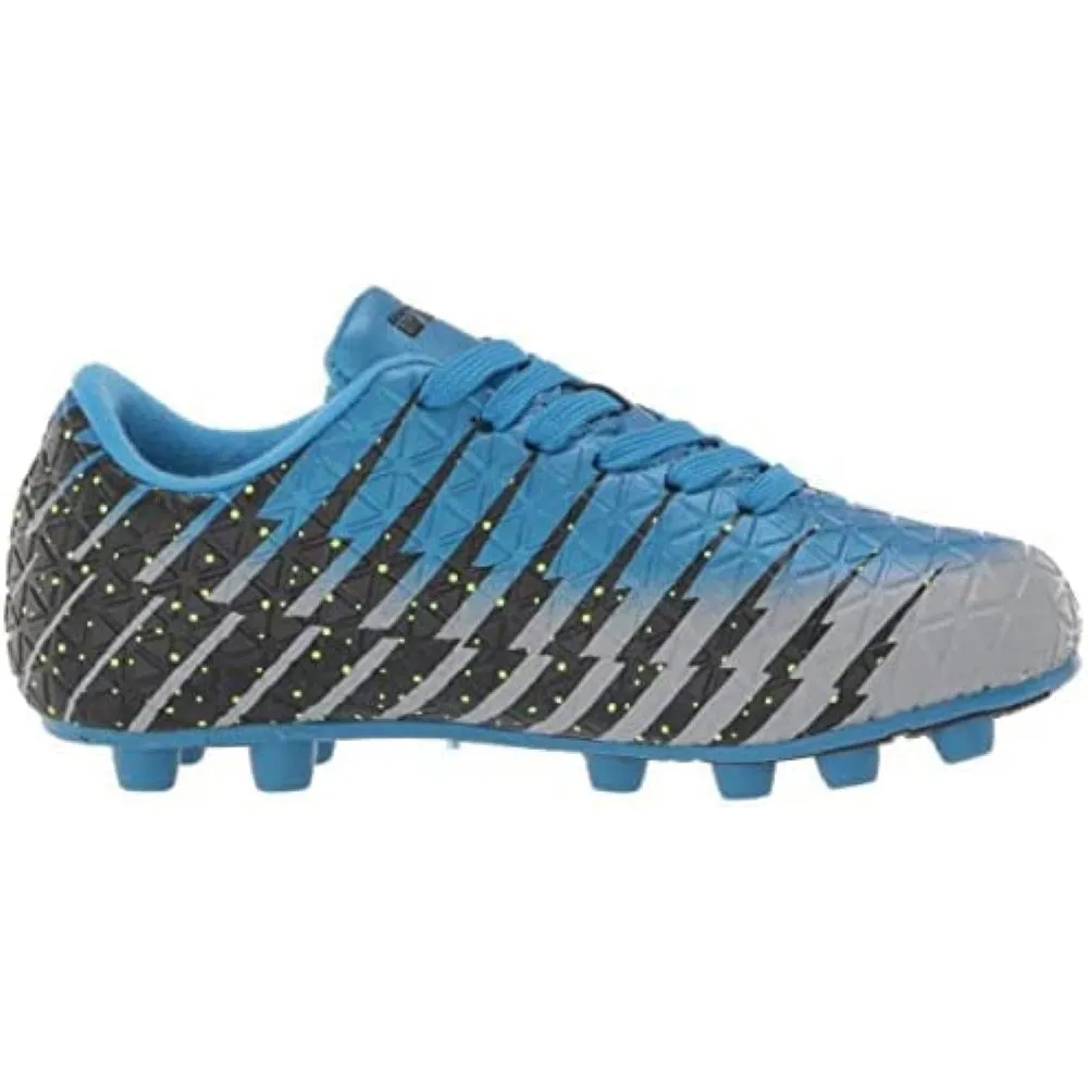 Bolt Firm Ground Soccer Shoes-Blue/Black/Silver