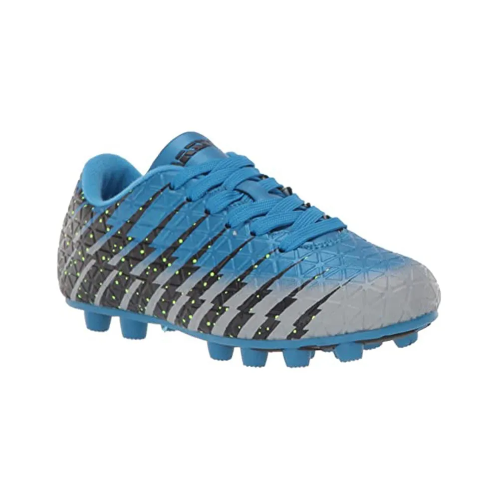 Bolt Firm Ground Soccer Shoes-Blue/Black/Silver
