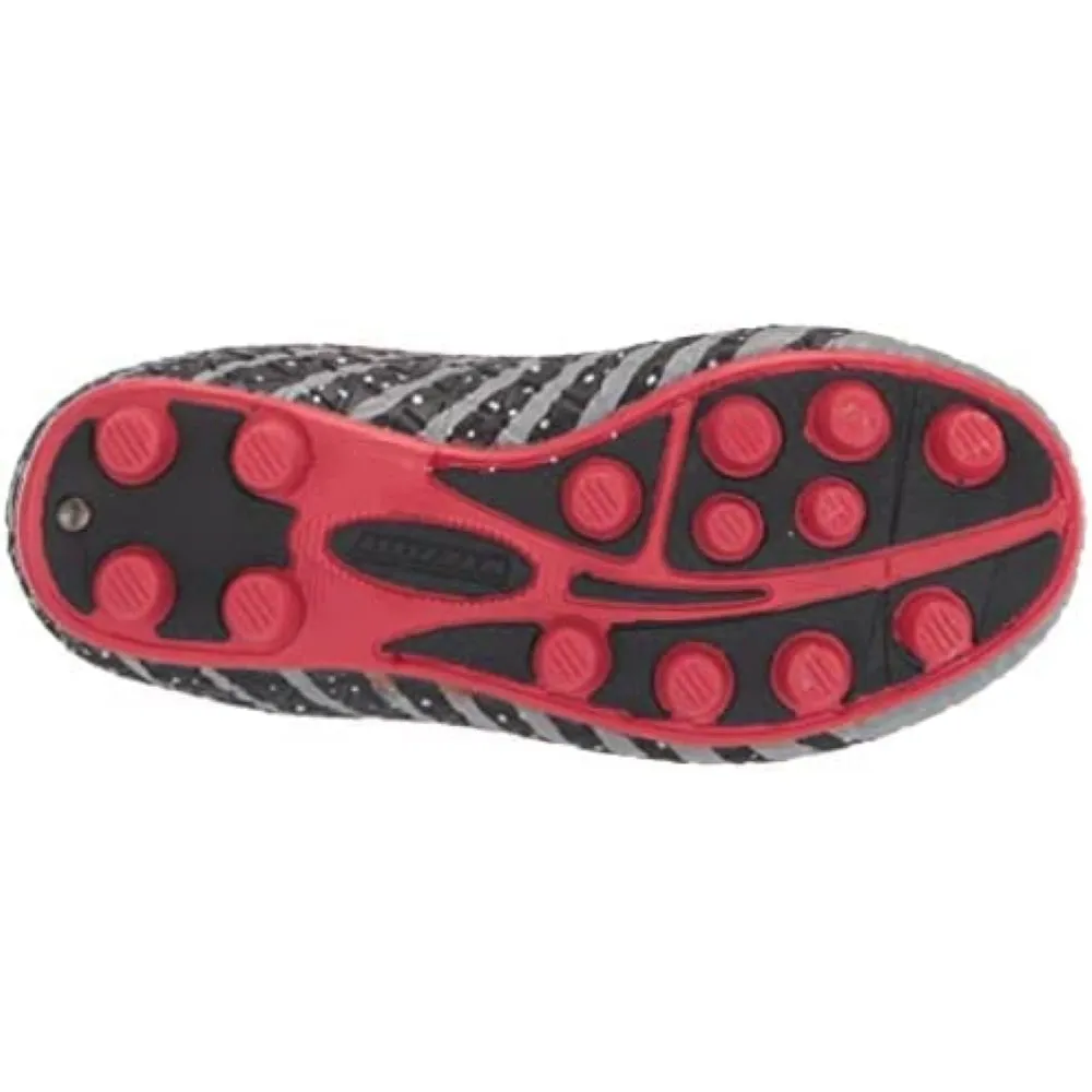 Bolt Firm Ground Soccer Shoes-Red/Black/Silver