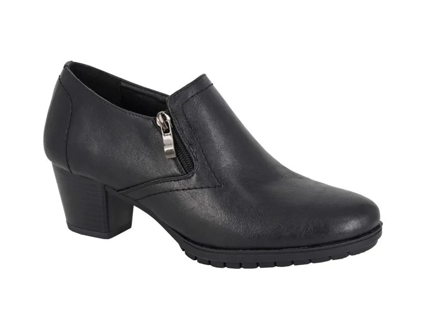 Boulevard L389A Womens High Cut Twin Zip Court Shoes