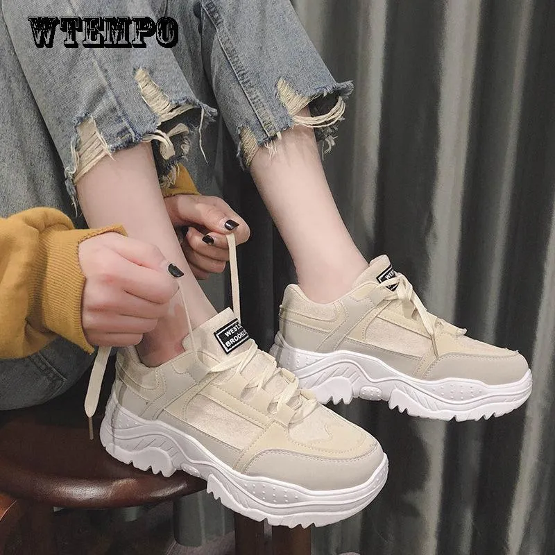 Brand Women's Sneakers Thick-soled Platform Shoes Increased Sneakers Casual Versatile Shoes