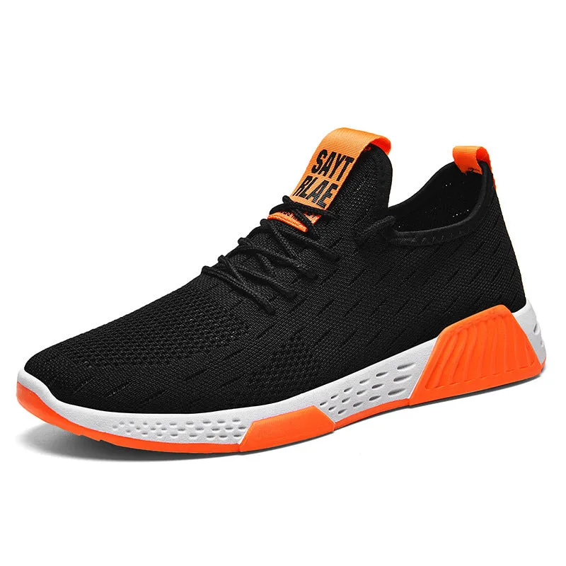 Breathable Flying Woven Running Sports Shoes Men