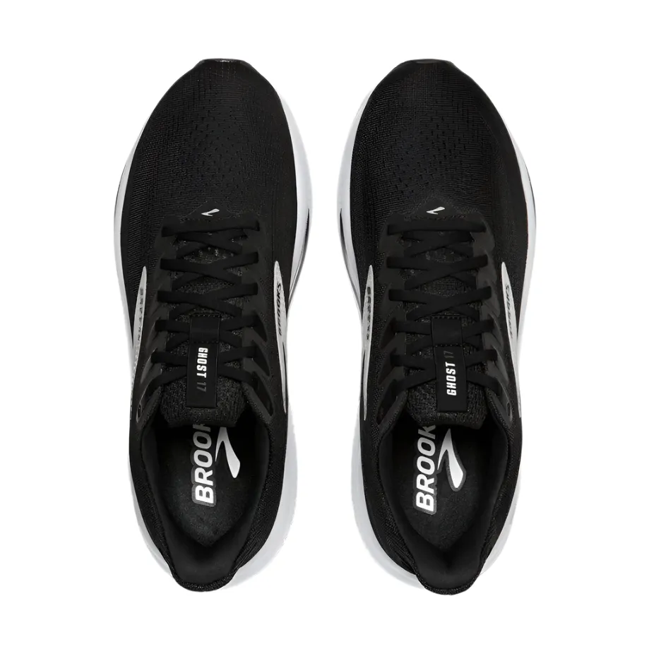 Brooks Men's Ghost 17 Dynamic Road Running Sneaker - Black/Grey/White