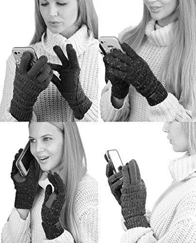 Cable Knit Anti-Slip Winter Gloves (Unisex)