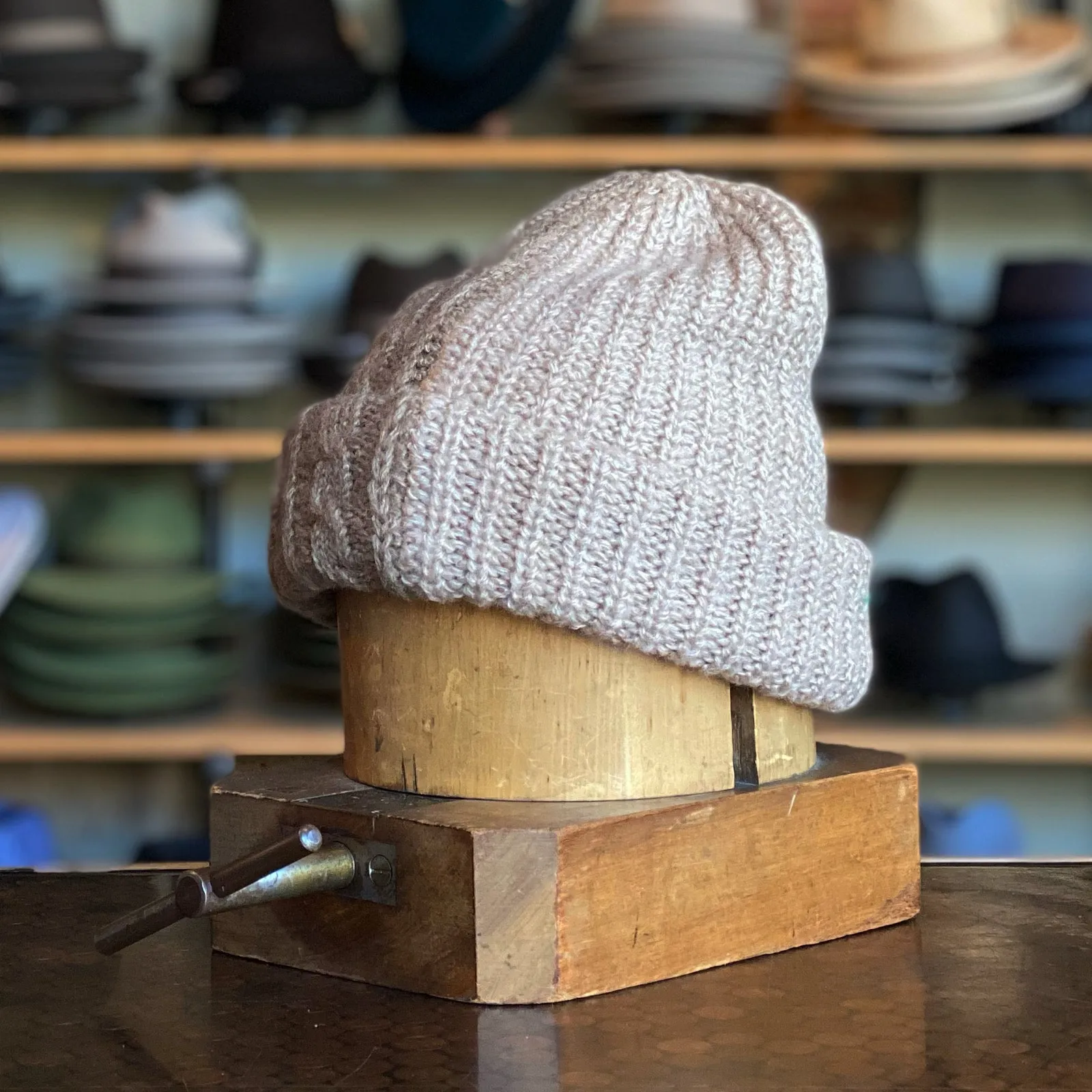 Cable Two-Tone Beanie