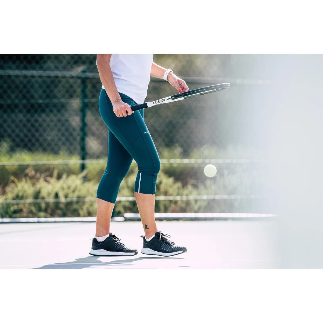 CHAUSSURES DE TENNIS FEMME ARTENGO TS 130 NOIRE