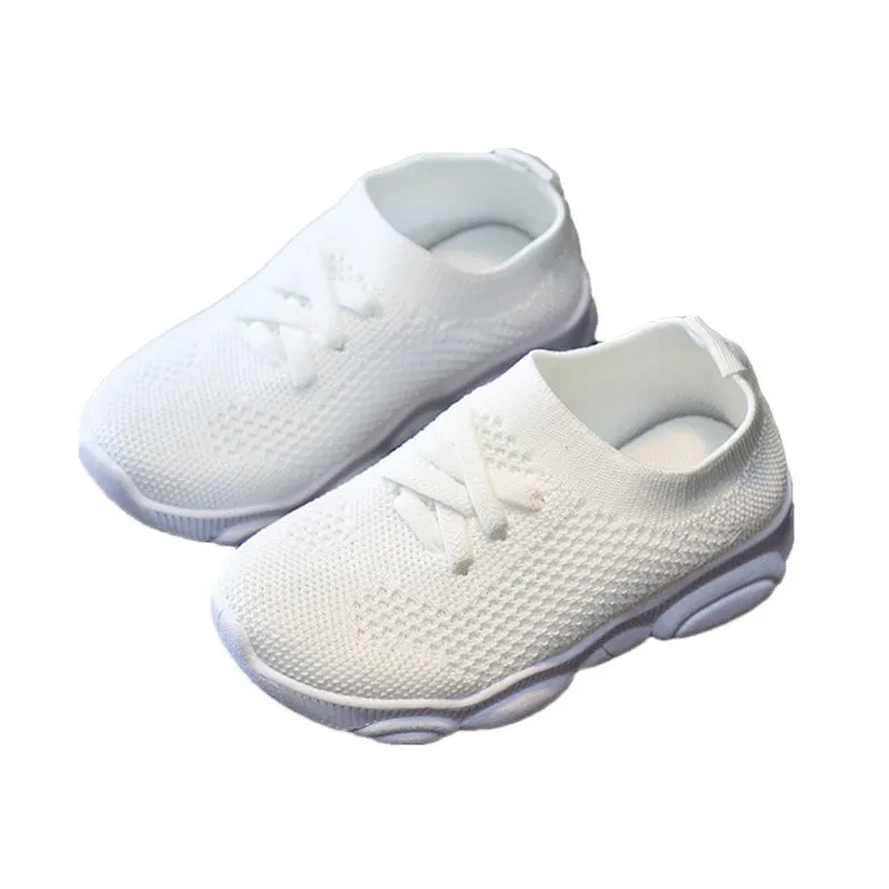 Children's Knitted Korean Injection Soft Bottom Boys Sneakers