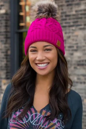 Chunky Knit Pom Hat