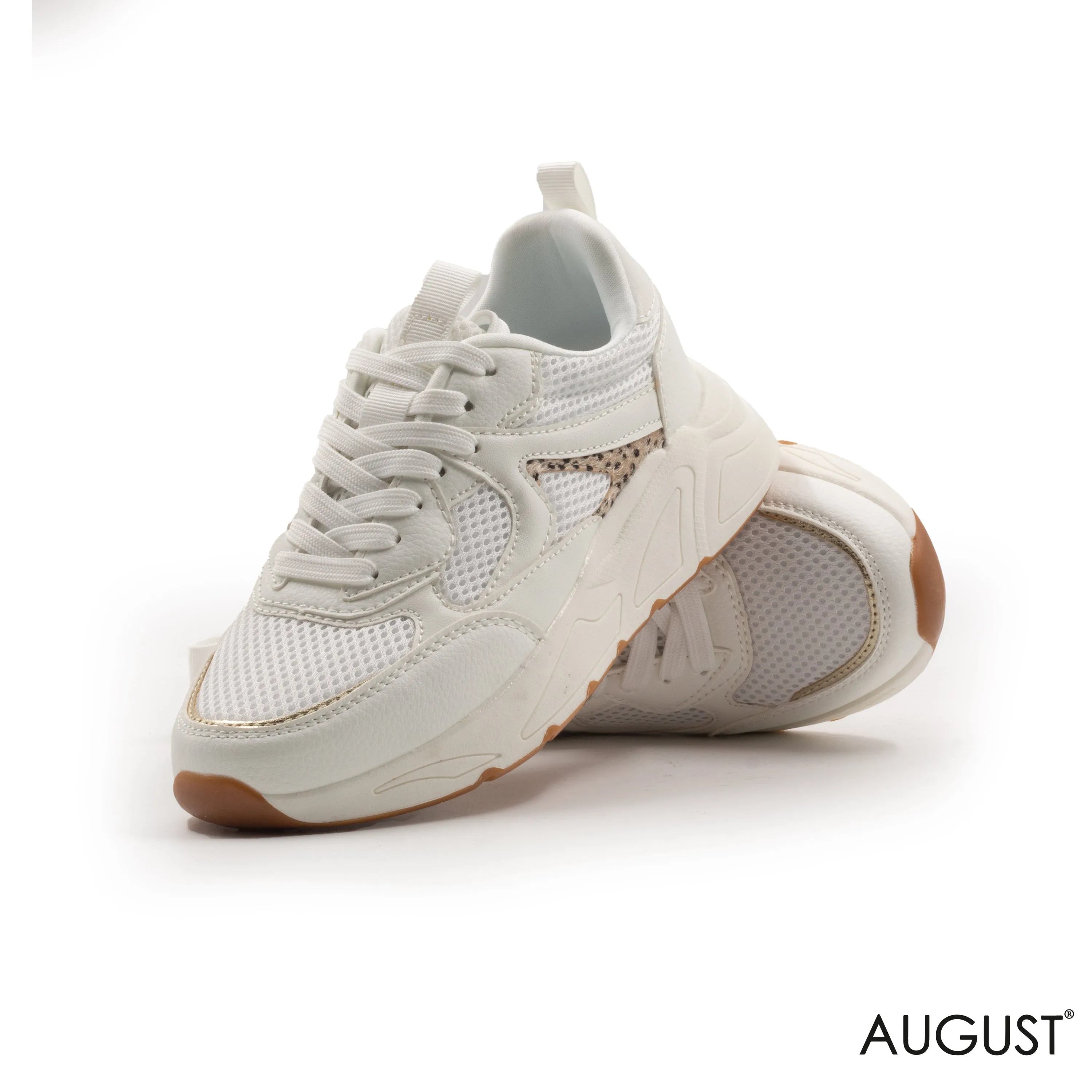 CHUNKY LEATHER SHOES WITH TIGER TOUCH