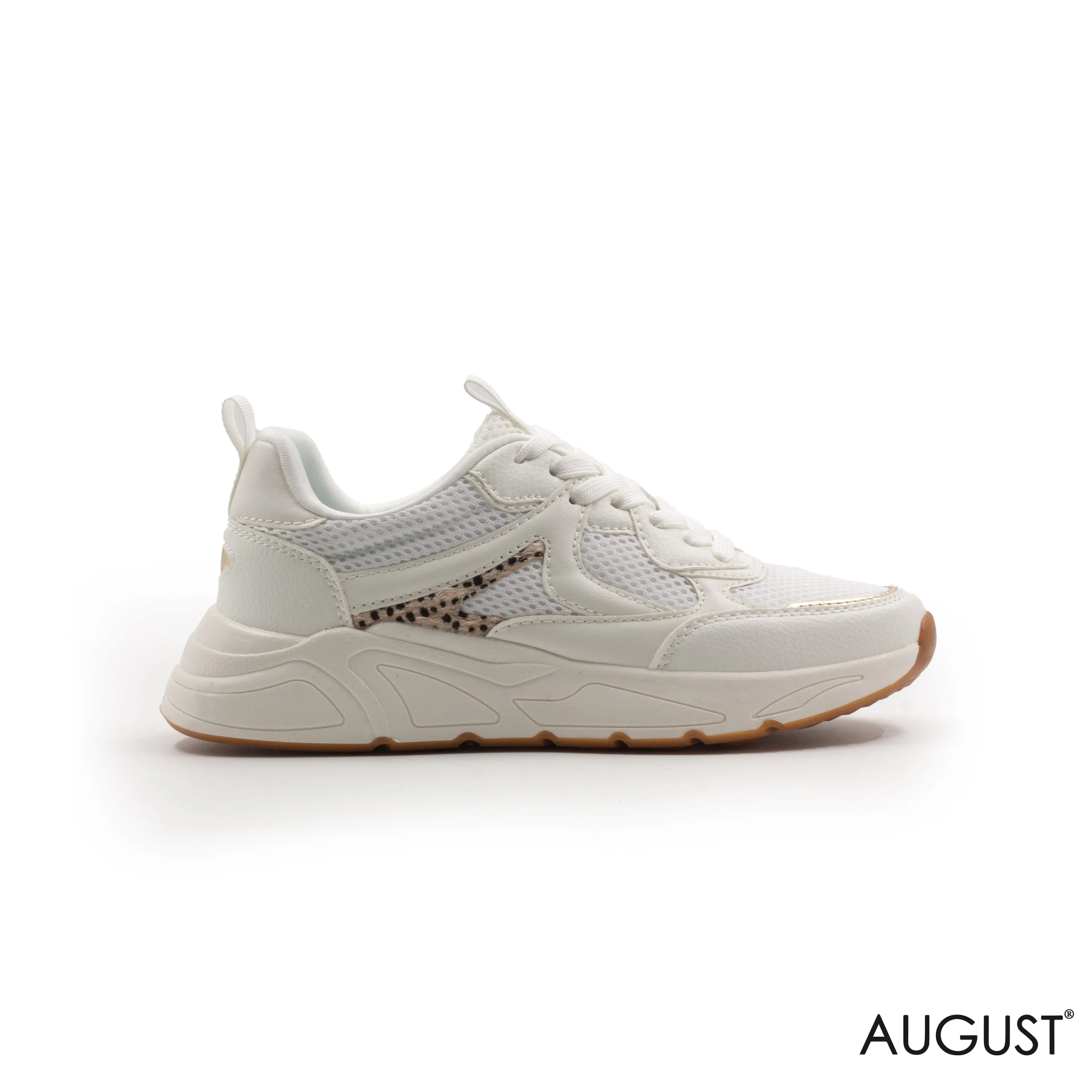CHUNKY LEATHER SHOES WITH TIGER TOUCH