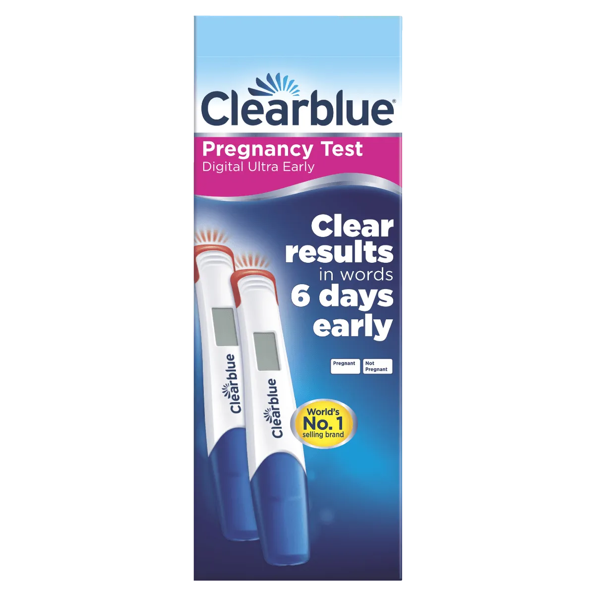 Clearblue Digital Ultra Early Detection Pregnancy Test Kit 2 Pack