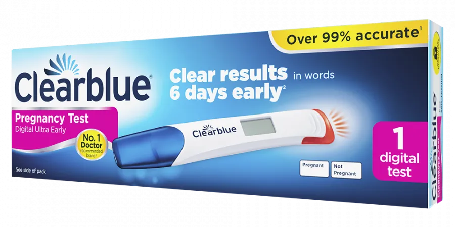 Clearblue Digital Ultra Early Pregnancy test Early detection and super -clear number results