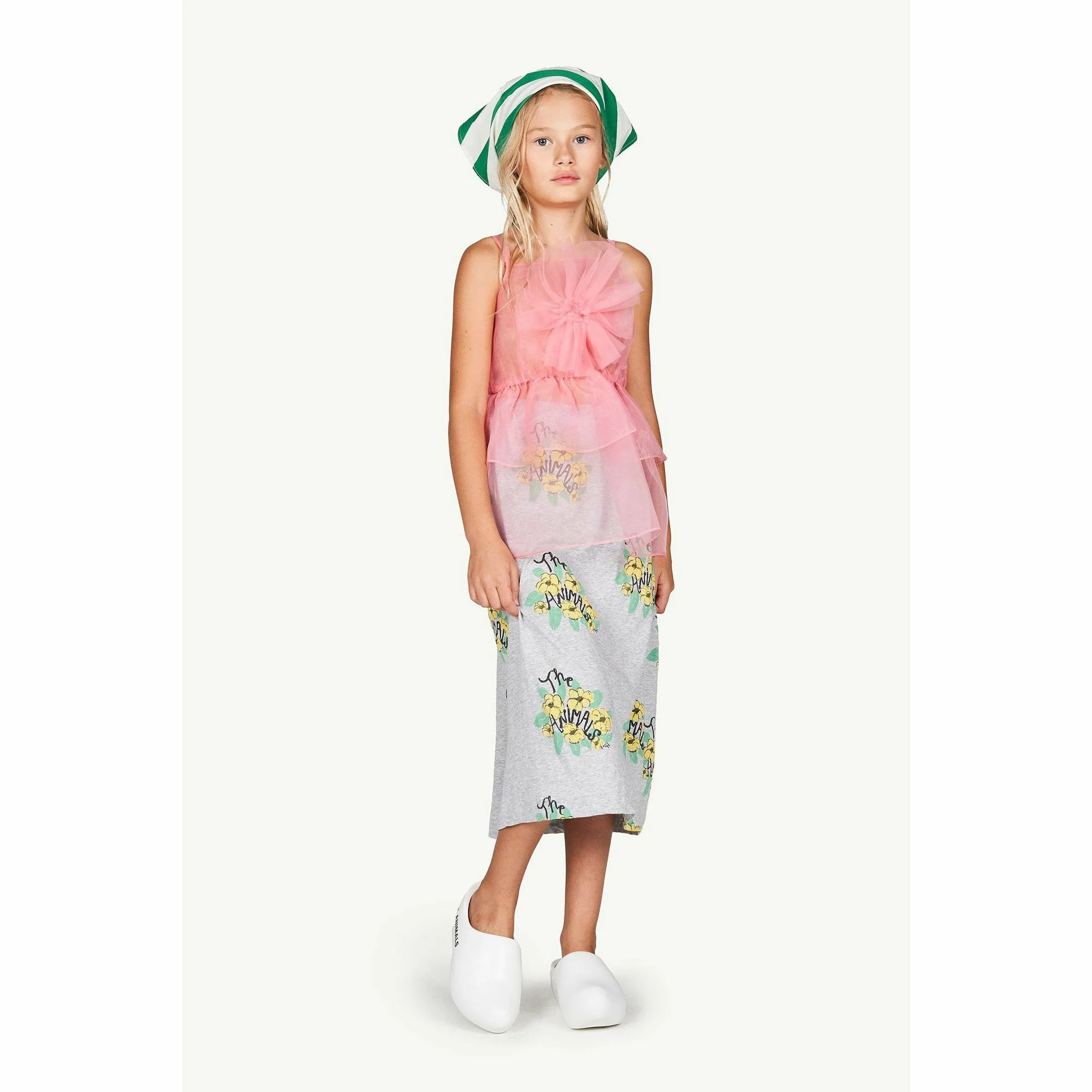 Dragonfly Kids Dress Soft Pink Logo