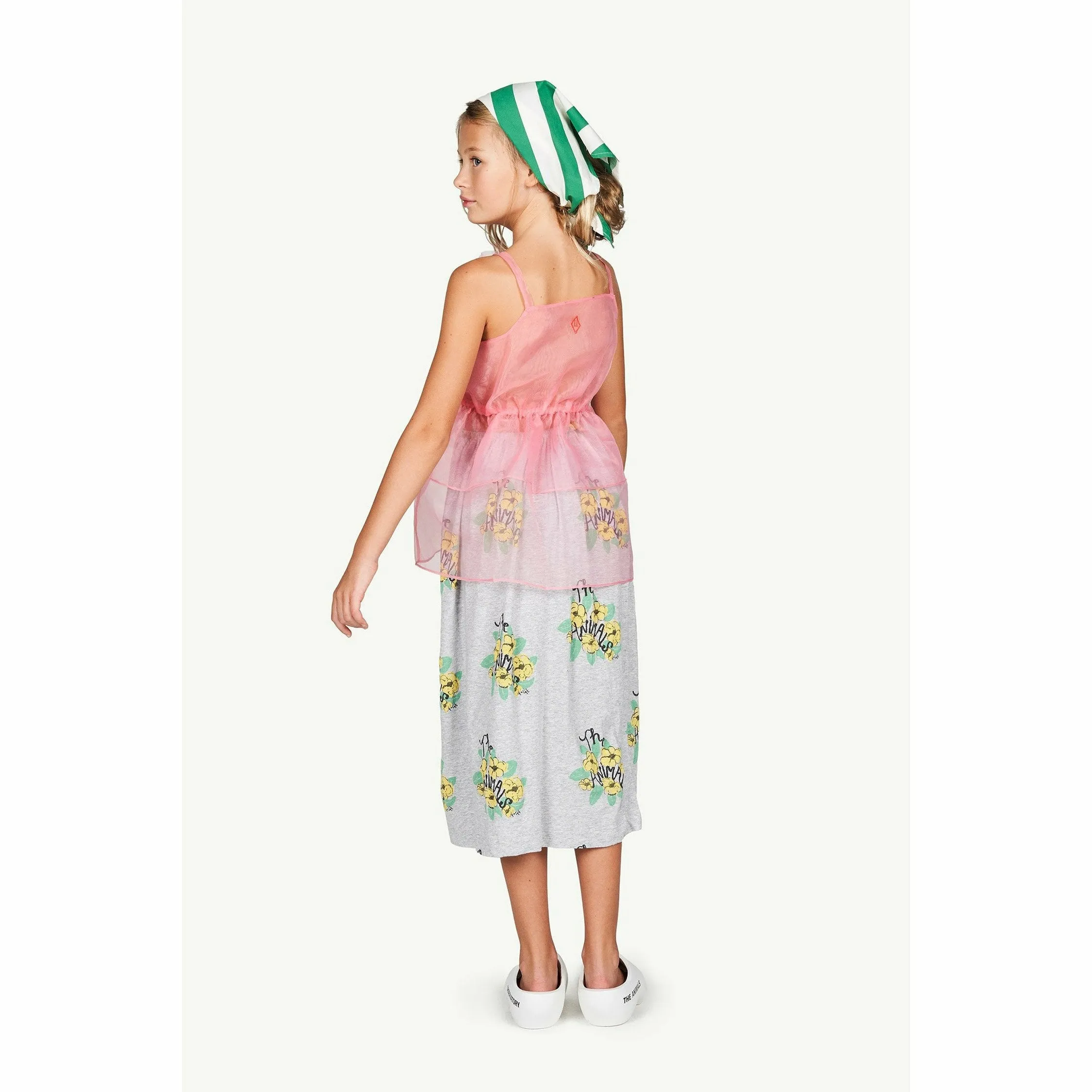 Dragonfly Kids Dress Soft Pink Logo