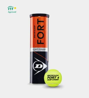 Dunlop Fort Clay Court 4 Ball Box (18 x 4)