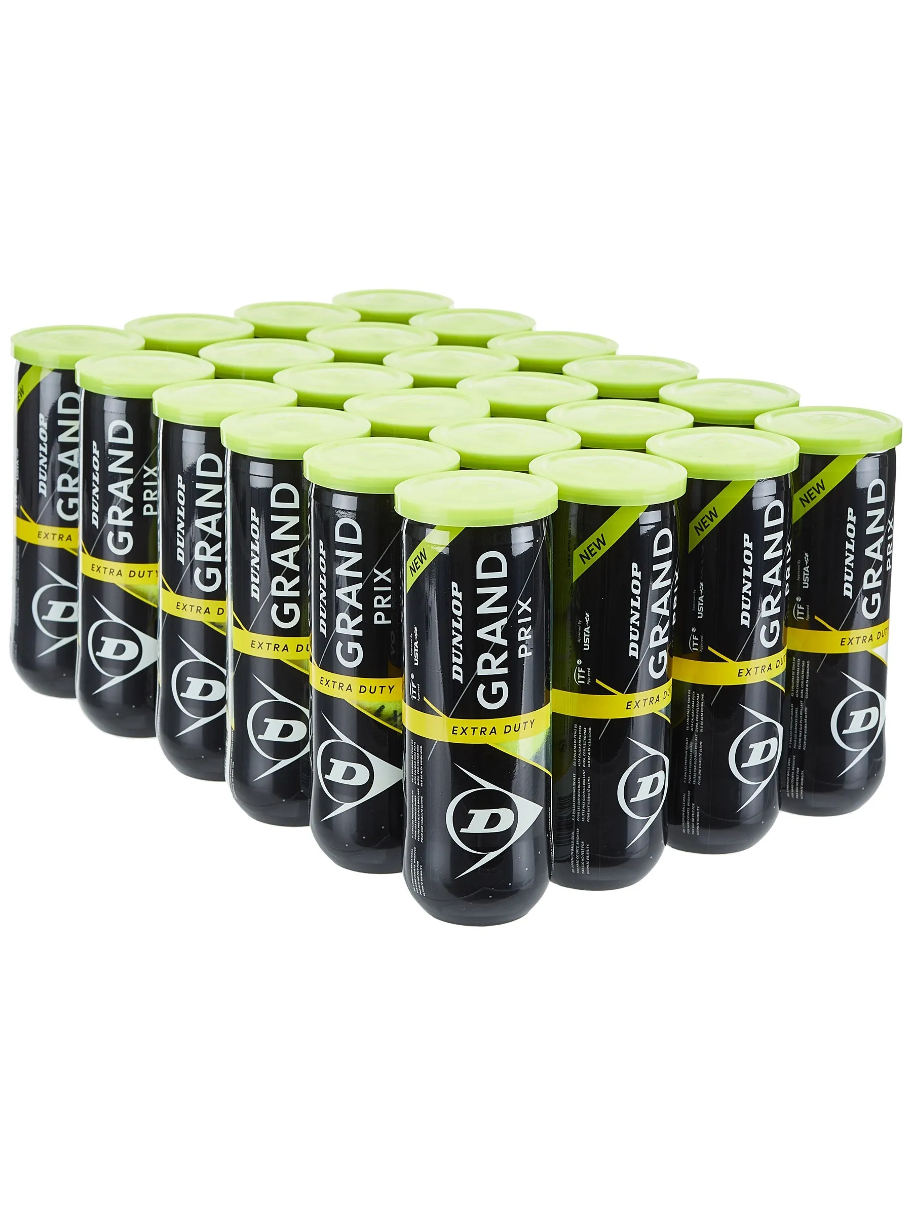 Dunlop Grand Prix Extra Duty Tennis Ball Case- 24 cans