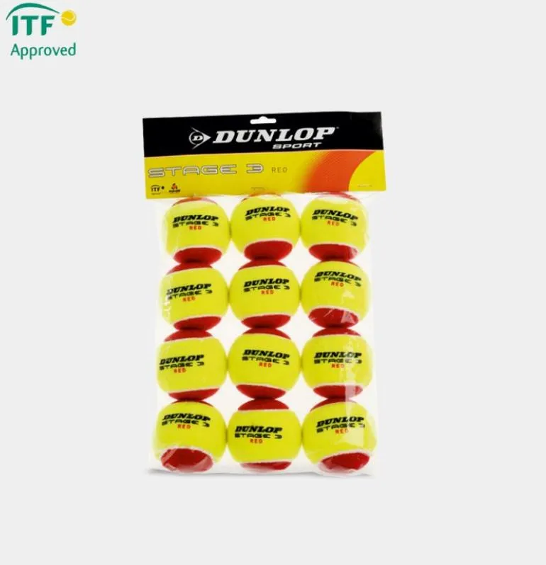 Dunlop Stage 3 Tennis Ball 12 Pack