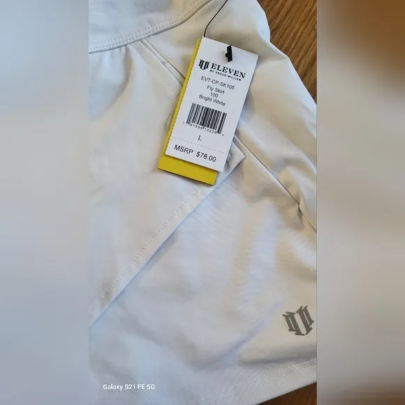 Eleven By Venus Williams White Fly Tennis Skirt NWT