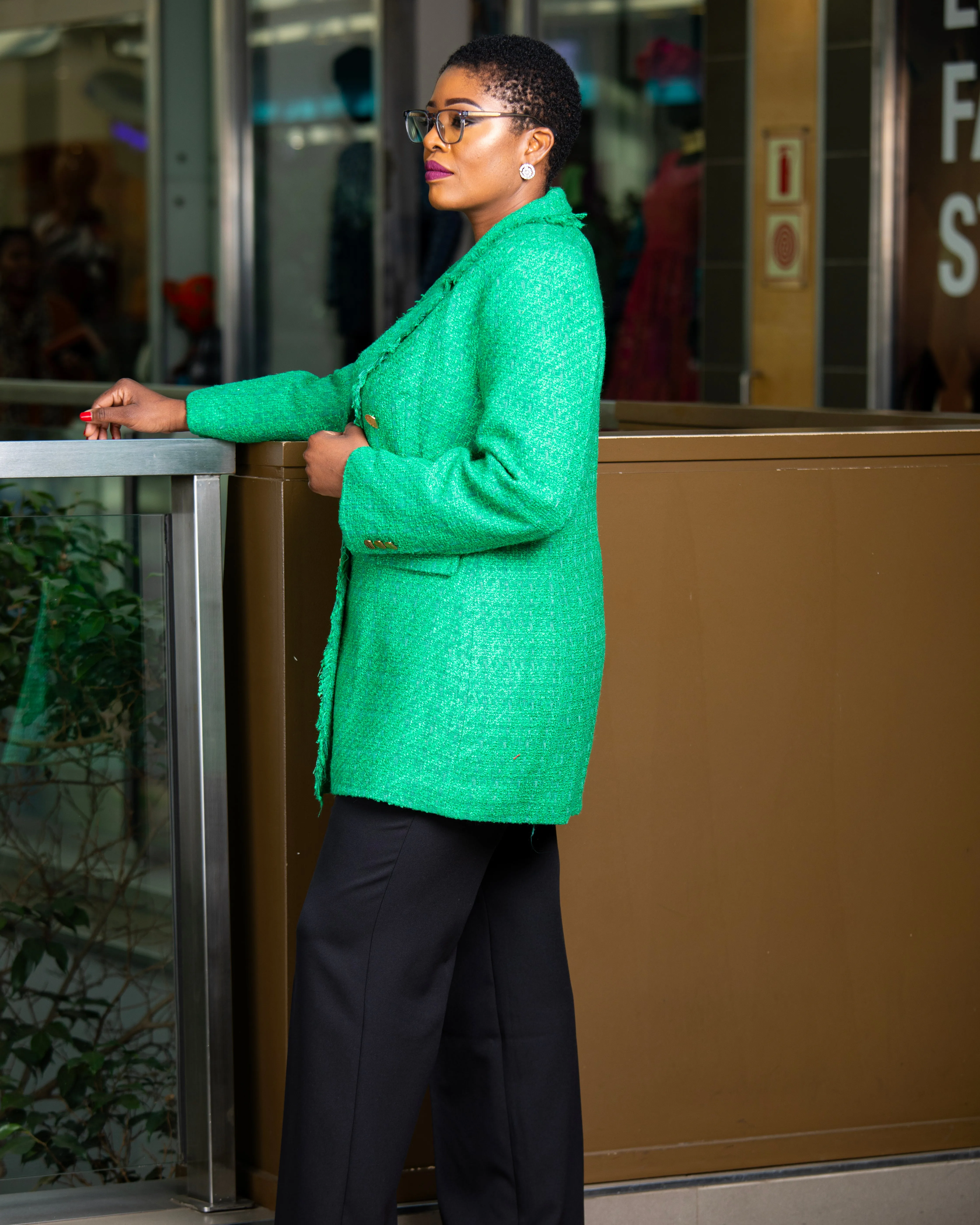 Emerald Elegance Coat