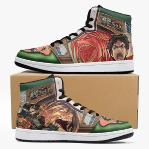Eren Yeager Titan Transformation Attack on Titan Mid 1 Basketball Shoes