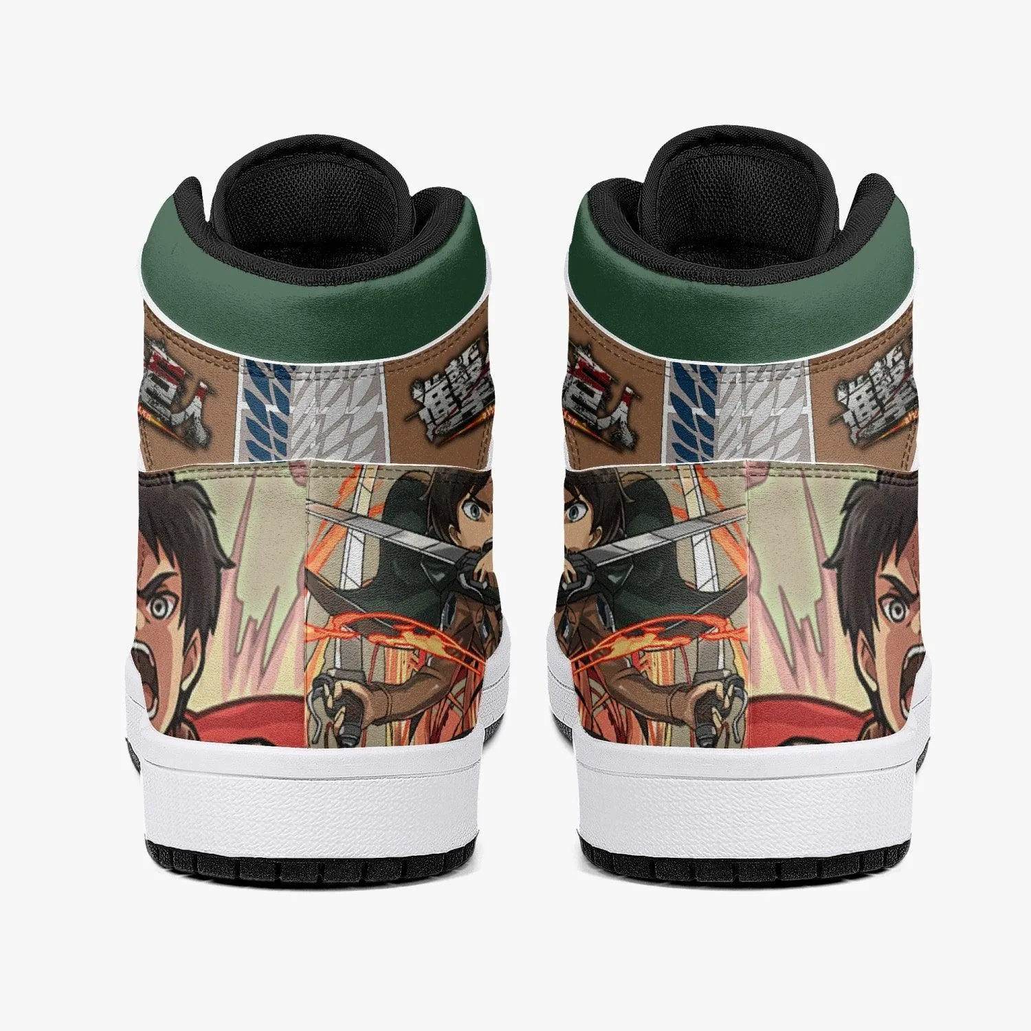Eren Yeager Titan Transformation Attack on Titan Mid 1 Basketball Shoes