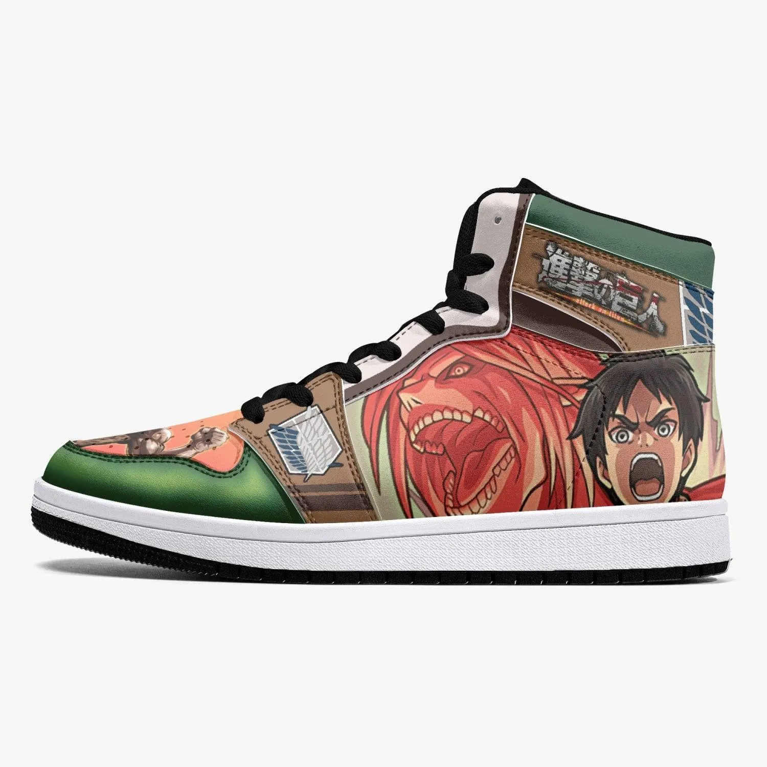 Eren Yeager Titan Transformation Attack on Titan Mid 1 Basketball Shoes