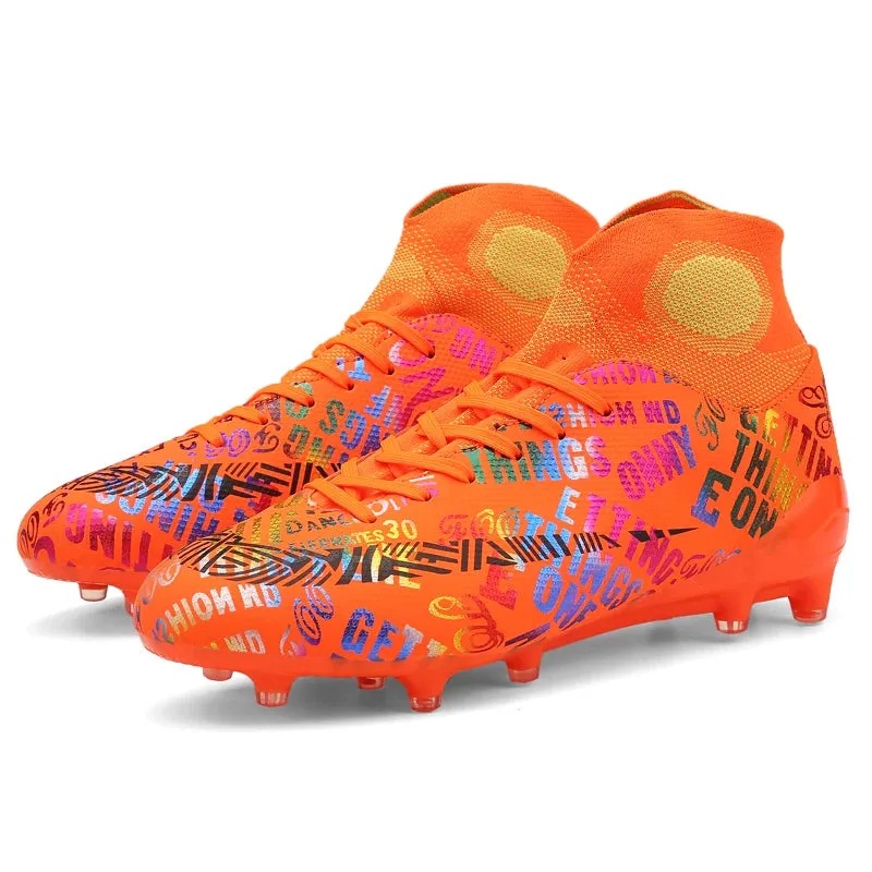 F50 Dual Tone Youth Ronaldo Soccer Cleats AG/FG CR7 Soccer Shoes