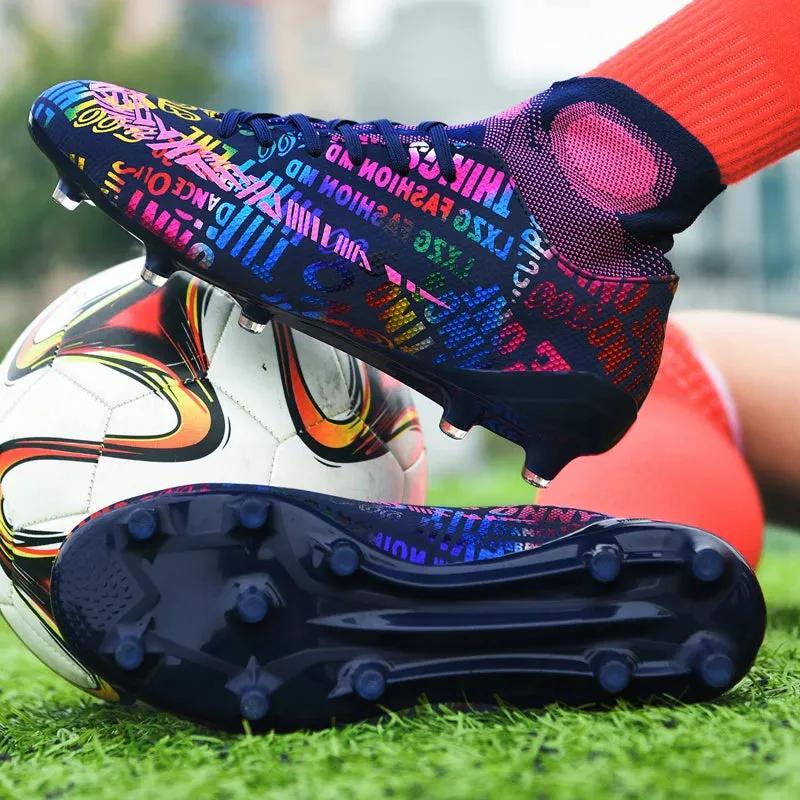 F50 Dual Tone Youth Ronaldo Soccer Cleats AG/FG CR7 Soccer Shoes