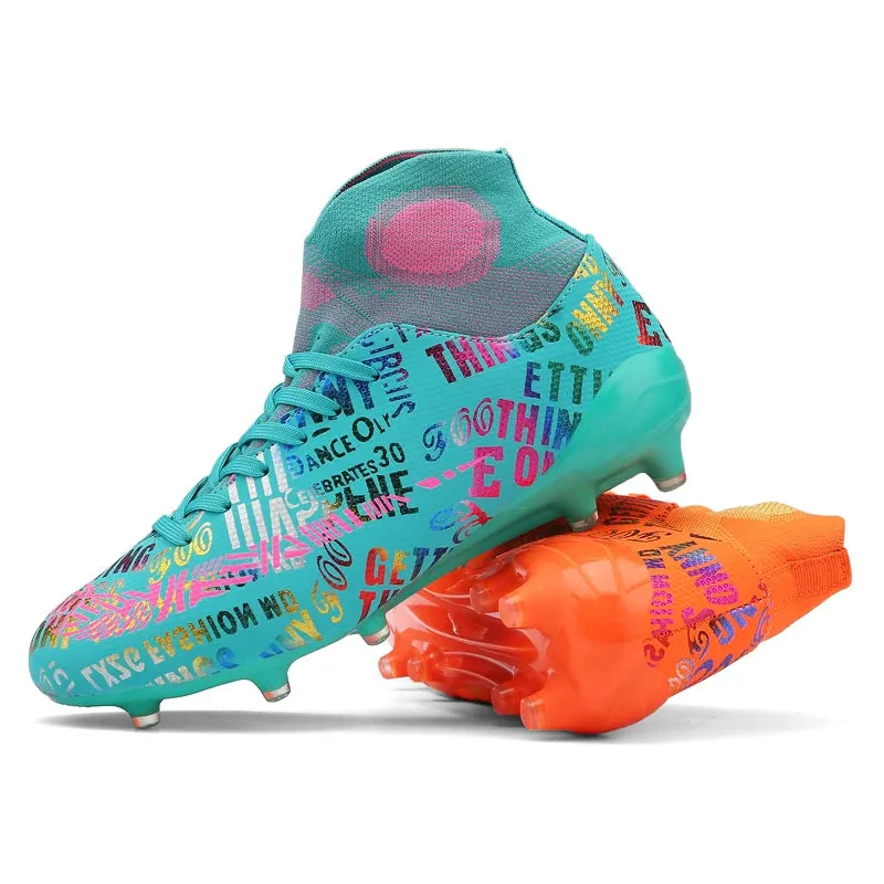 F50 Dual Tone Youth Ronaldo Soccer Cleats AG/FG CR7 Soccer Shoes