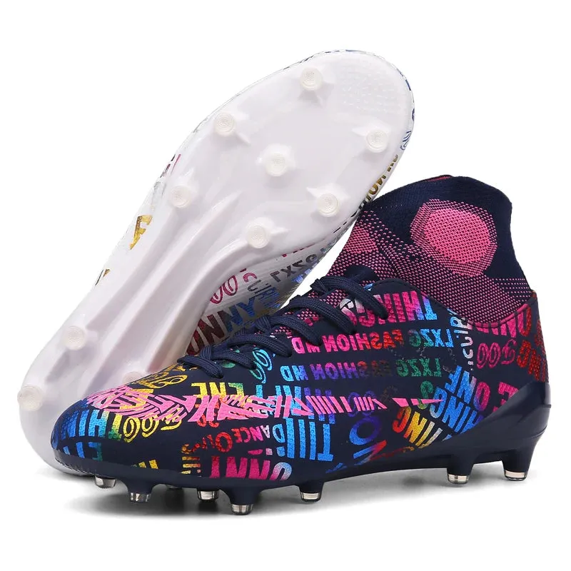 F50 Dual Tone Youth Ronaldo Soccer Cleats AG/FG CR7 Soccer Shoes