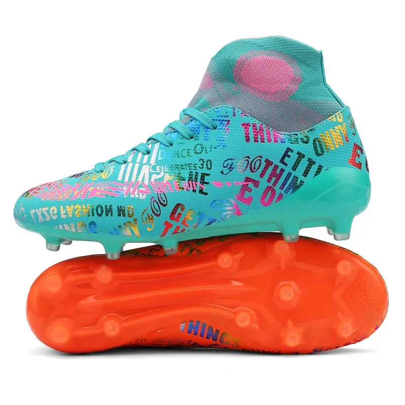 F50 Dual Tone Youth Ronaldo Soccer Cleats AG/FG CR7 Soccer Shoes