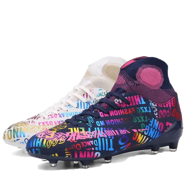 F50 Dual Tone Youth Ronaldo Soccer Cleats AG/FG CR7 Soccer Shoes