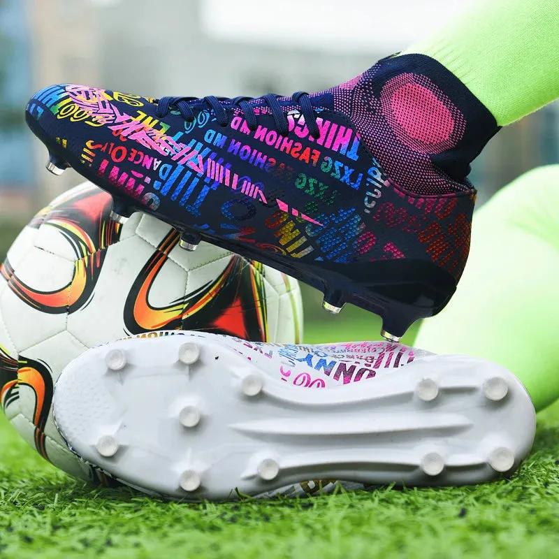 F50 Dual Tone Youth Ronaldo Soccer Cleats AG/FG CR7 Soccer Shoes