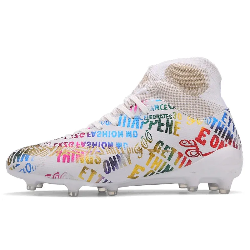 F50 Dual Tone Youth Ronaldo Soccer Cleats AG/FG CR7 Soccer Shoes