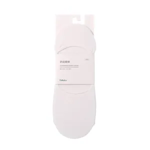 FaSoLa Men's Cotton No-Show Socks - White, 1 Pair