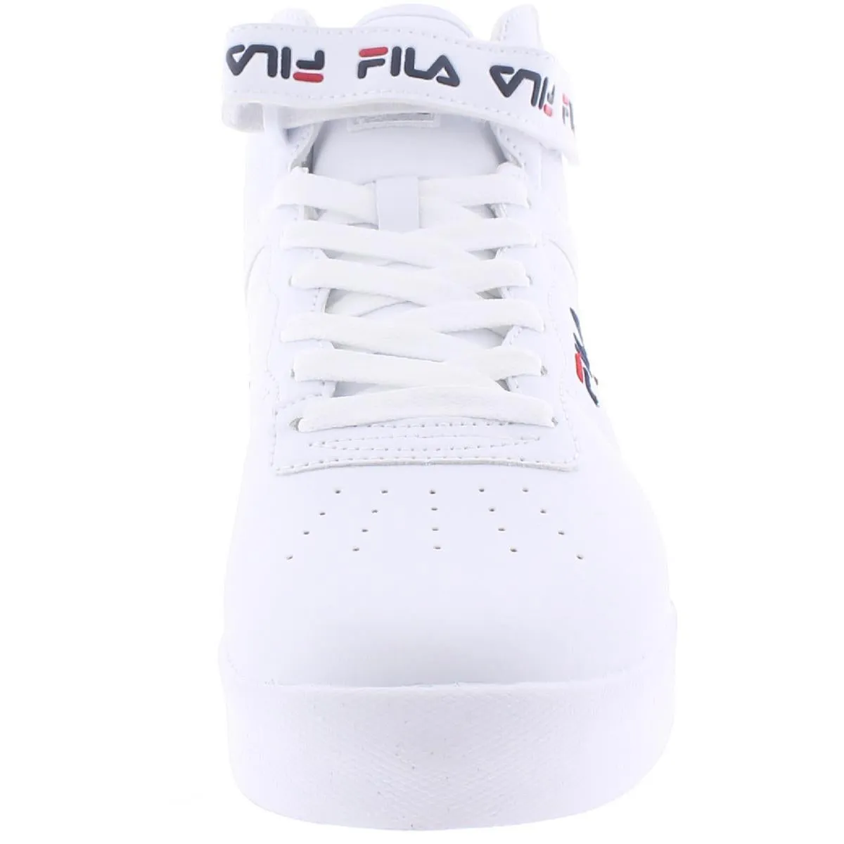 Fila Womens Vulc 13 Repeat Logo Faux Leather Mid Top Basketball Shoes