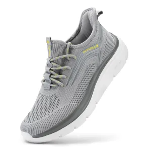 FitVille Mens Wide Walking Shoes Athletic Sneakers Lightweight Workout Slip-on Shoes for Flat Feet - Cloud Strider V1