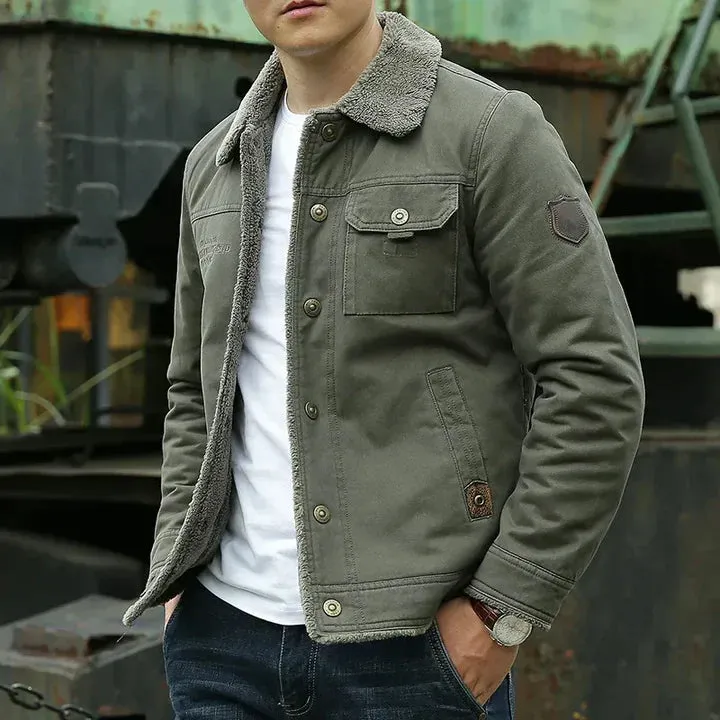 Fleece-lined Winter Jacket for Men