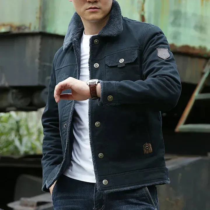 Fleece-lined Winter Jacket for Men